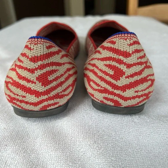 Rothy’s Red Zebra Loafers, Size 7.5, VGUC - Picture 5 of 9